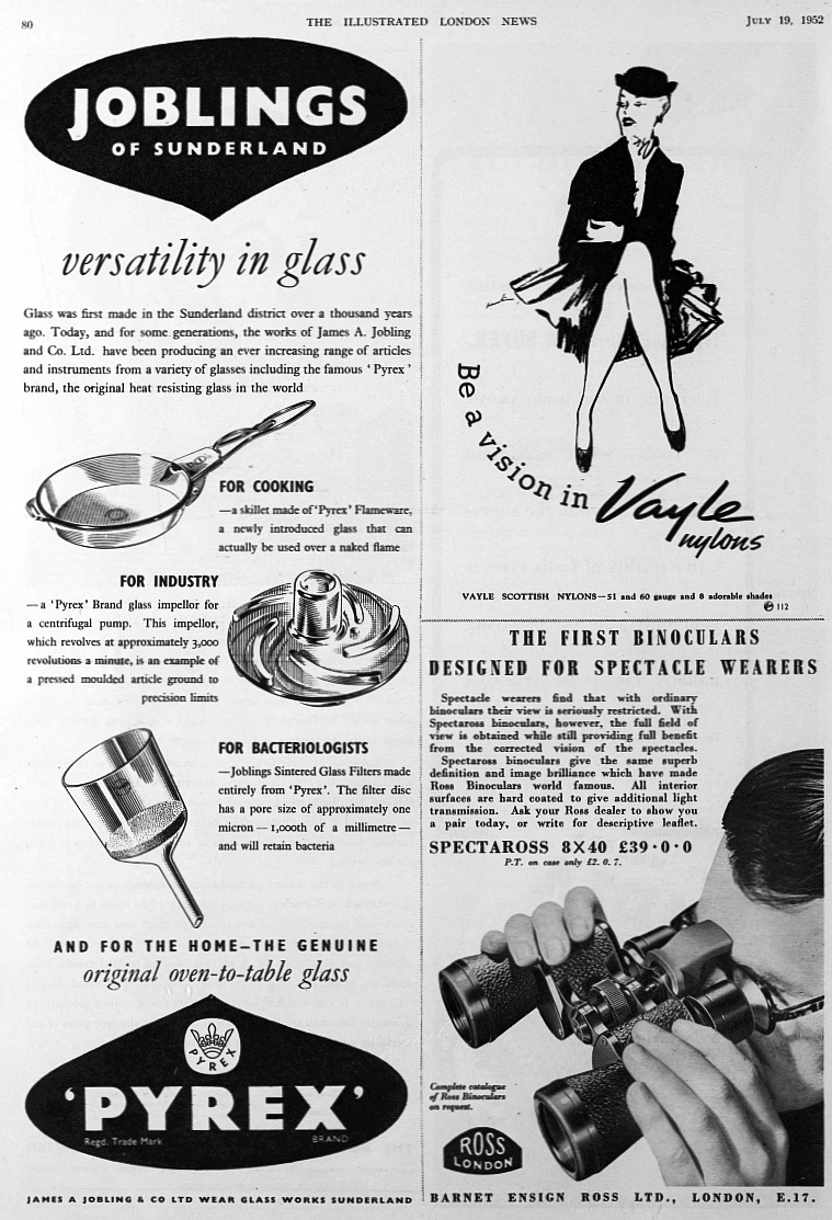 ads jobling glass etc